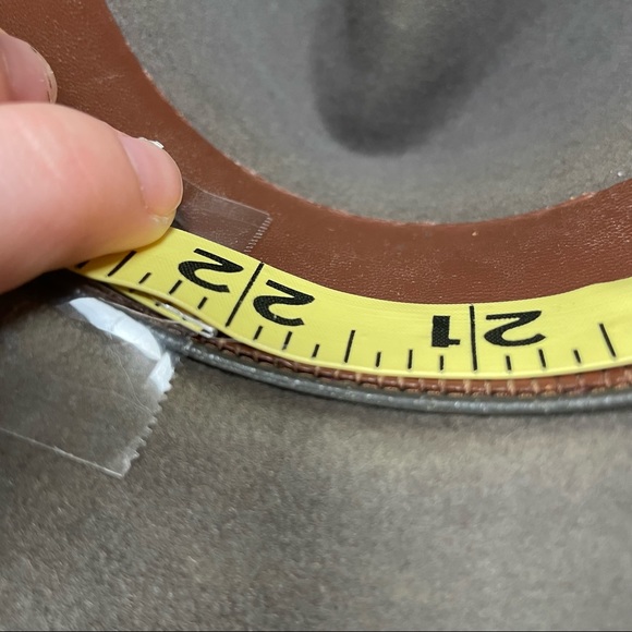 Mens Fur Felt Fedora Hat Taupe Sz 7 / Medium Feather Brim - Picture 12 of 12